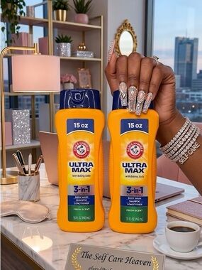 Arm & Hammer Ultra Max 3-in-1 Men Grooming Cleanser - Yellow set of two